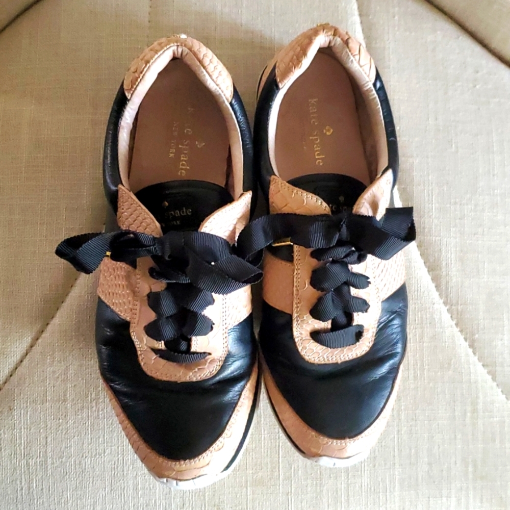 Kate spade sneakers pink and black